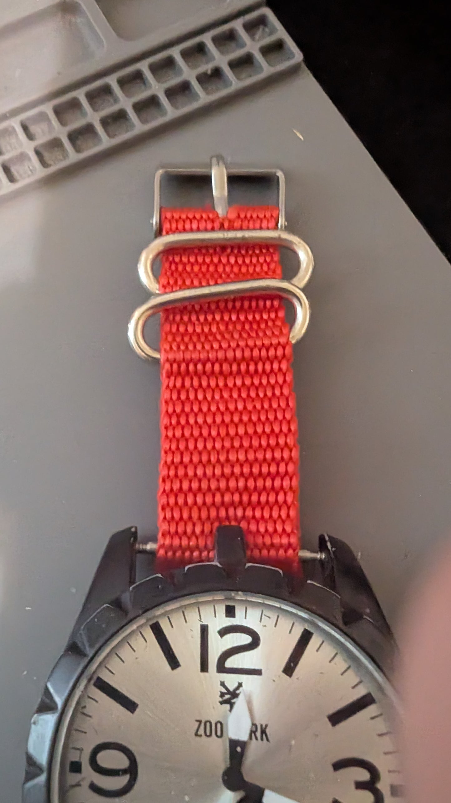 Men's Zoo York Quartz digital and analog readout watch with new batteries that is clean and keeps good time.